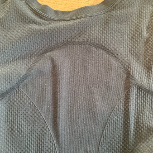 Women’s Black Stretch Long Sleeve Top Activewear No Size (see pics) Preloved - Picture 6 of 6